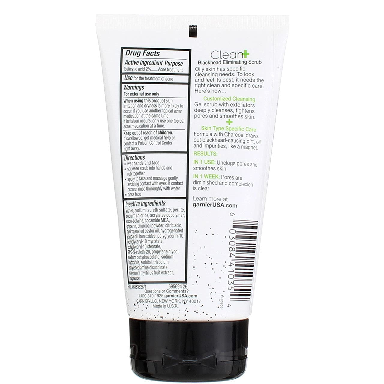 Garnier Clean Scrub 3-pack collection on shelf, value for skincare routine
