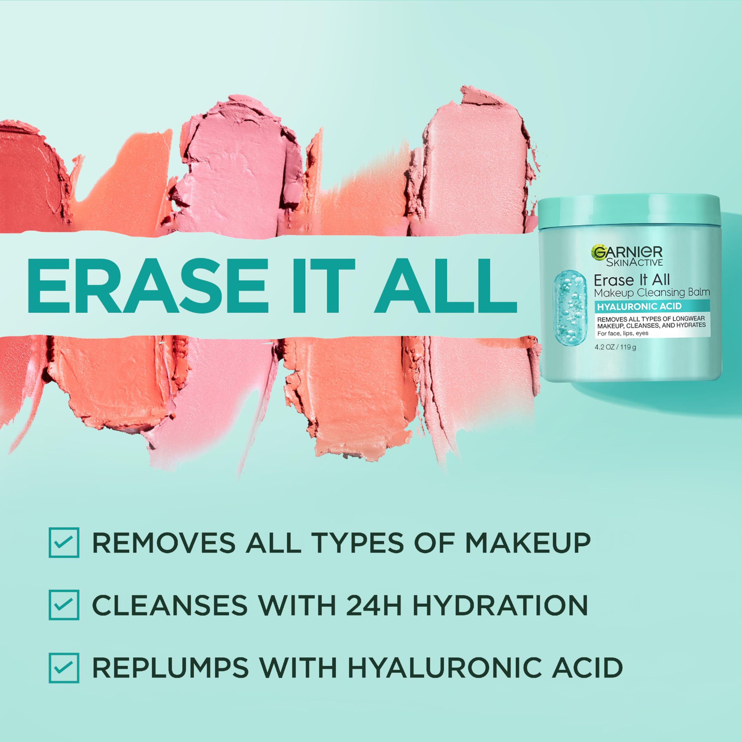 Garnier Cleansing Balm hydrates skin for twenty-four hours after use