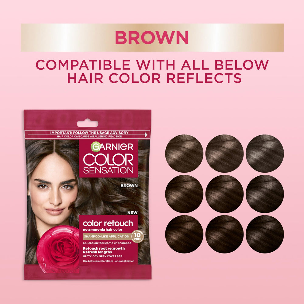 Garnier Color Retouch demi-permanent dye hands-on mixing guide.