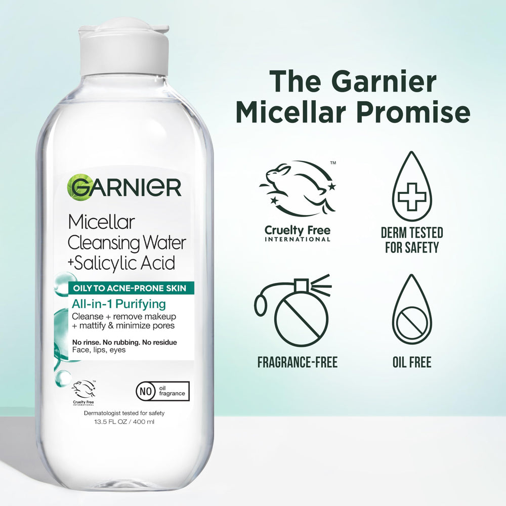 Cruelty-free Leaping Bunny logo on Garnier packaging.