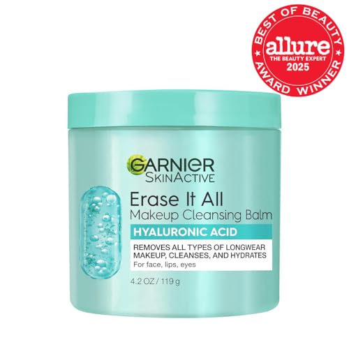 Garnier Erase It All Cleansing Balm melting texture ready to gently cleanse makeup