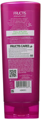 Garnier Fructis conditioner being applied to hair with strand-by-strand lift