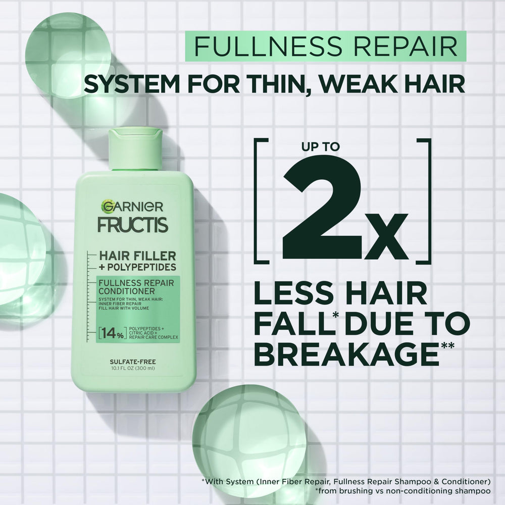 Garnier Fructis Hair Filler Fullness Conditioner cap enables easy dispensing