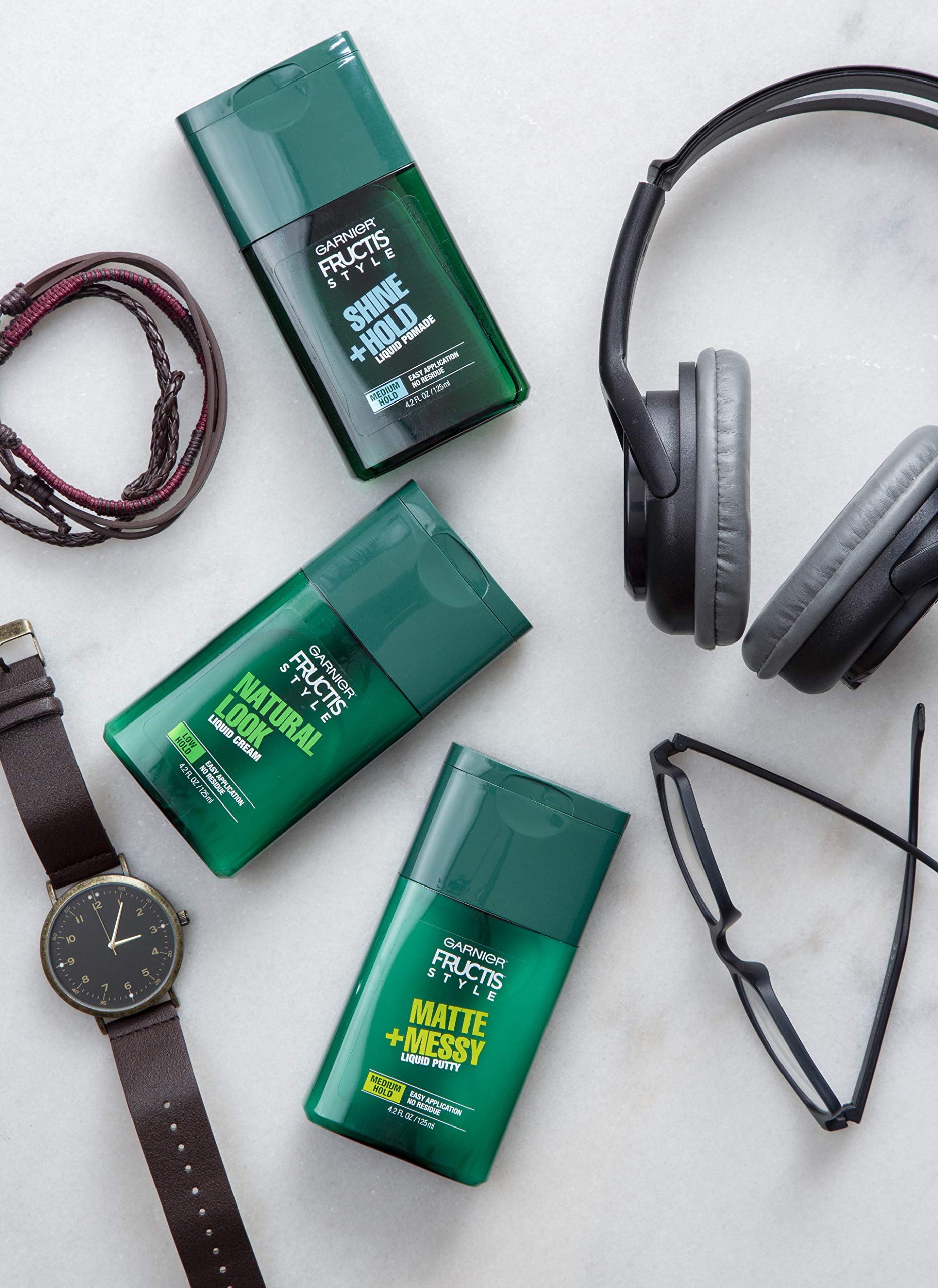 Garnier Fructis Style Shine and Hold alcohol-free formula with no residue