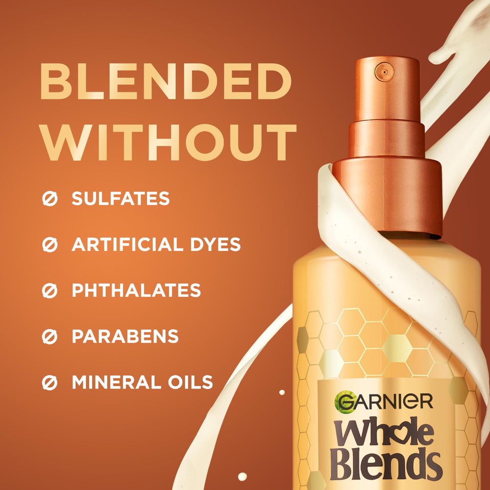 Garnier Honey Milk spray helps reduce split ends during styling