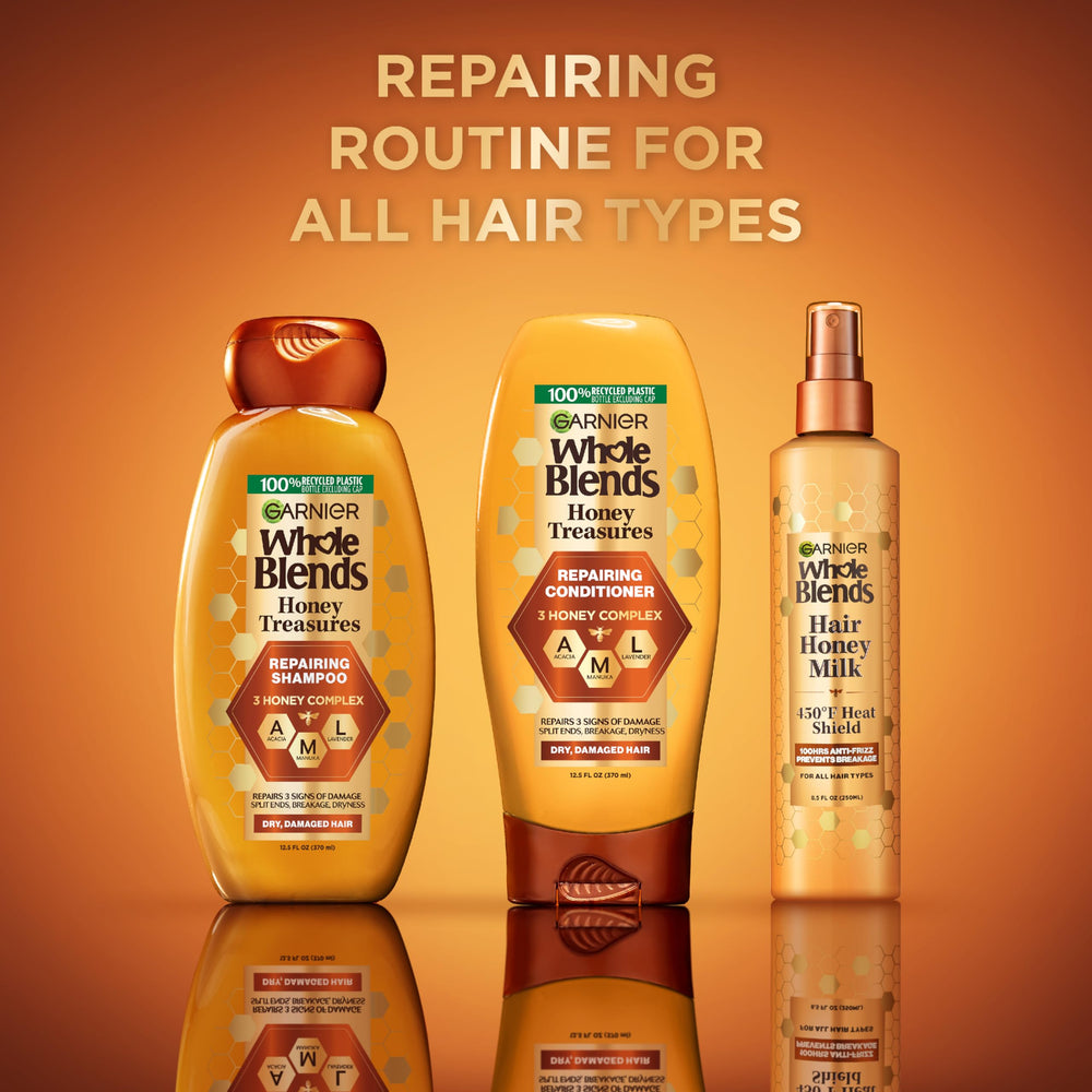 Garnier Honey Milk formula shown as sulfates- and parabens-free