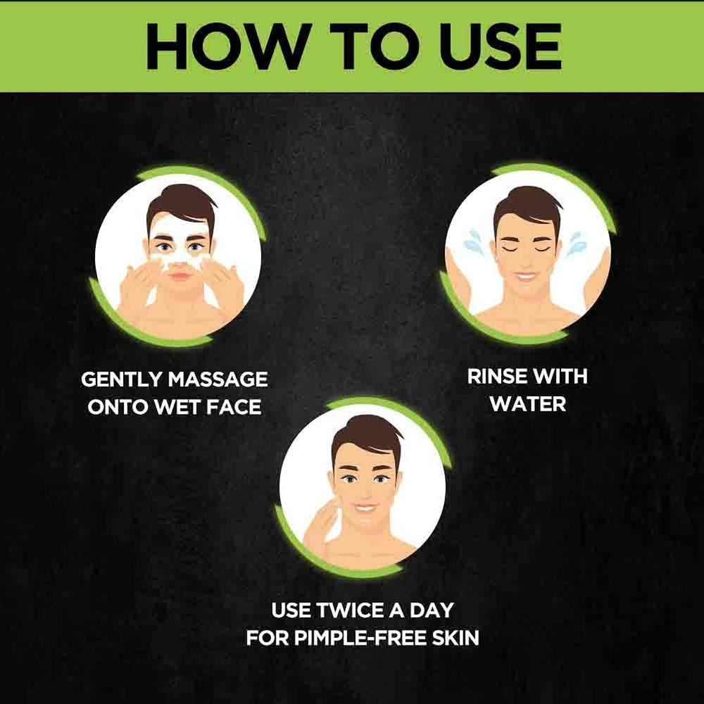 Garnier Men Acno Fight facewash removing dust and dirt.