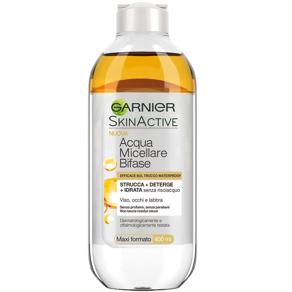 Garnier micellar water bottle pour for effortless no rinse makeup removal