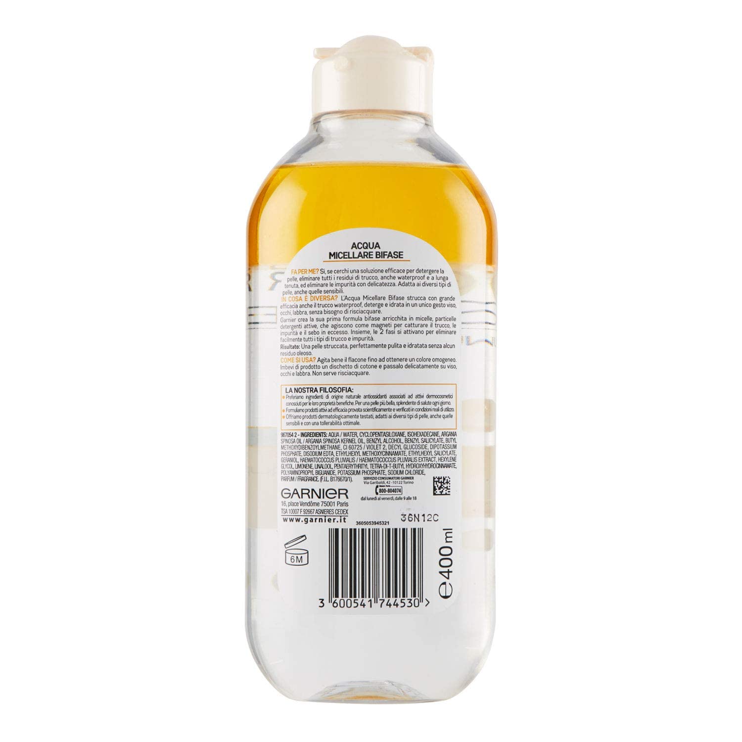 Garnier micellar water makeup removal promotes hydrated skin with argan oil benefits