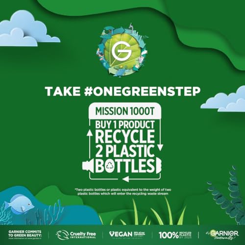 Garnier Bright Complete serum applied on the face during routine.