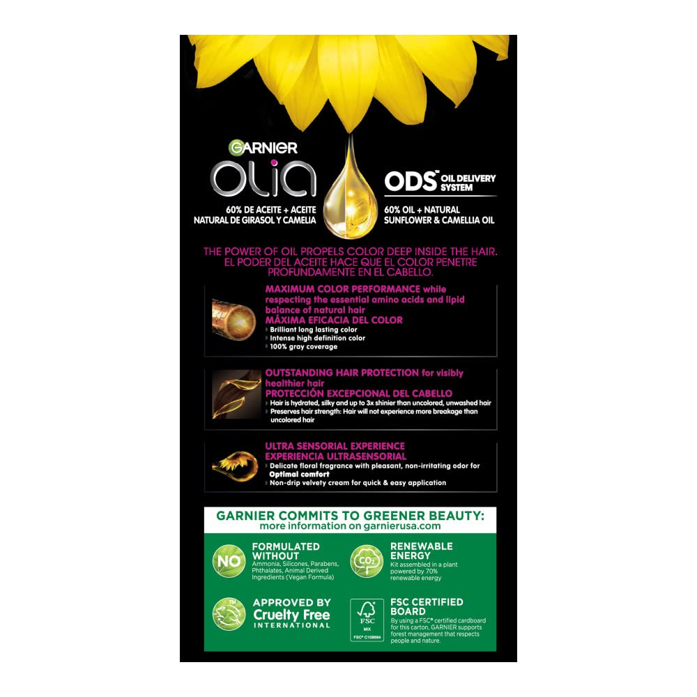 Garnier Olia anti-brass conditioner with sunflower and camellia seed oil for tone balancing
