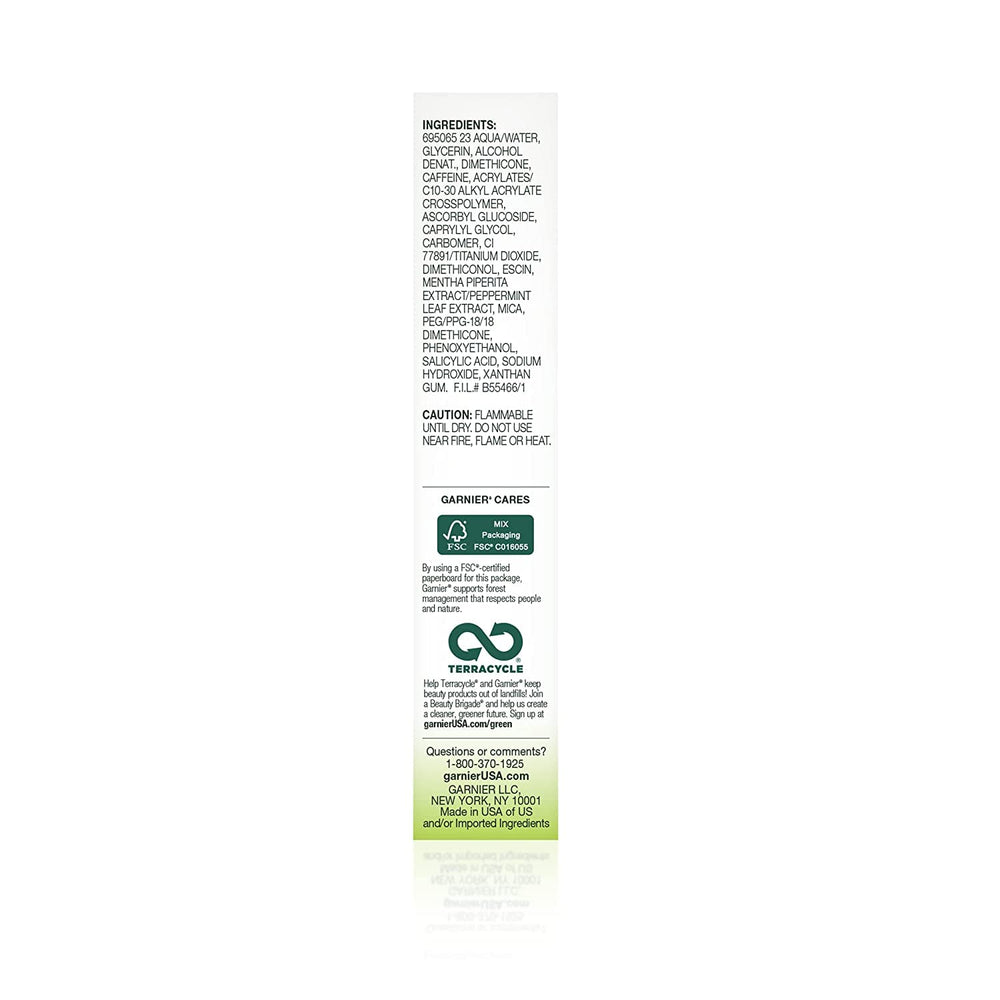 Garnier SkinActive eye roller close-up for precise application.