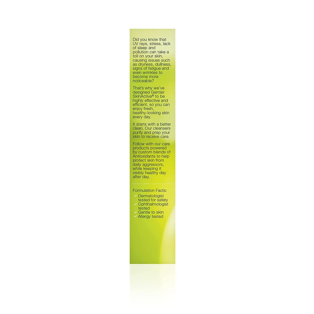 Garnier SkinActive eye area focus targets microcirculation around the eyes.