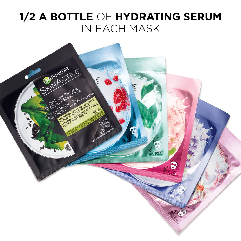 Garnier SkinActive glow-boost sheet mask supports radiant, healthy-looking skin.