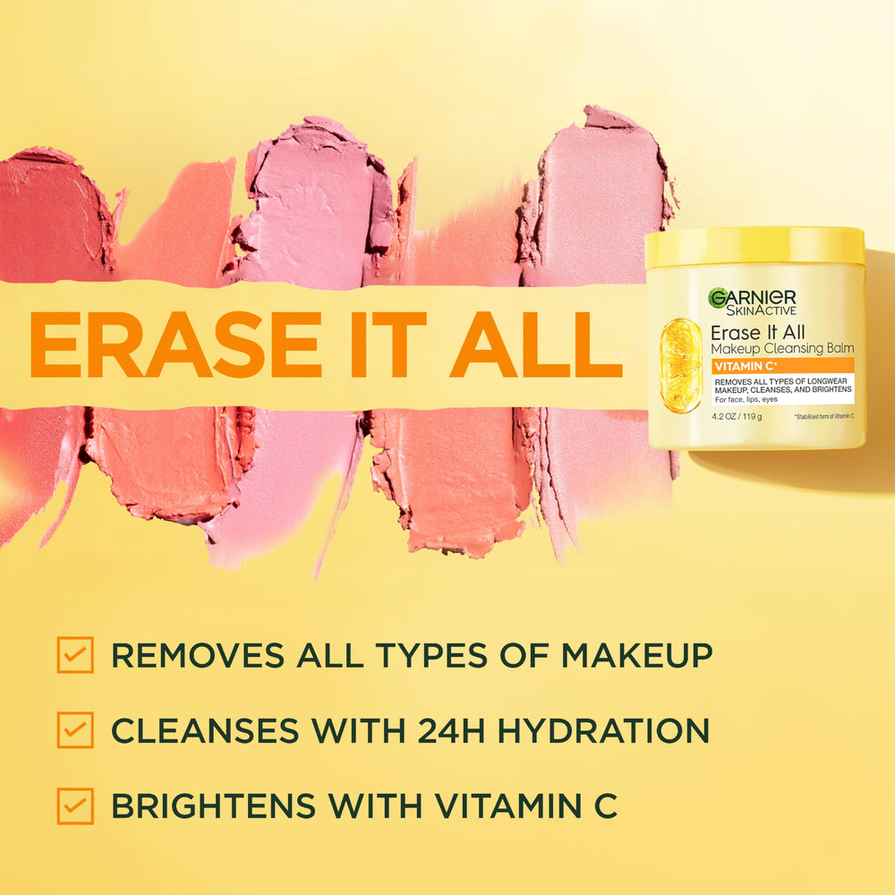 Vitamin C brightening effect after using Garnier balm
