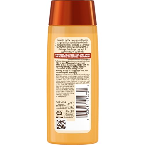 Garnier Whole Blends Honey Treasures diverse hair types illustration.