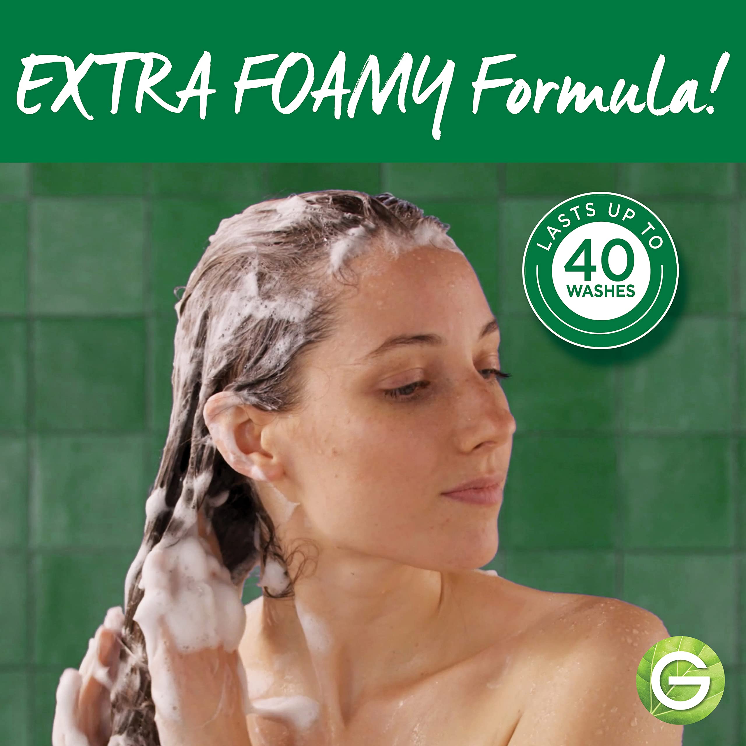 Garnier Whole Blends Hydrating Shampoo Bar scalp massage action, refreshing wash.