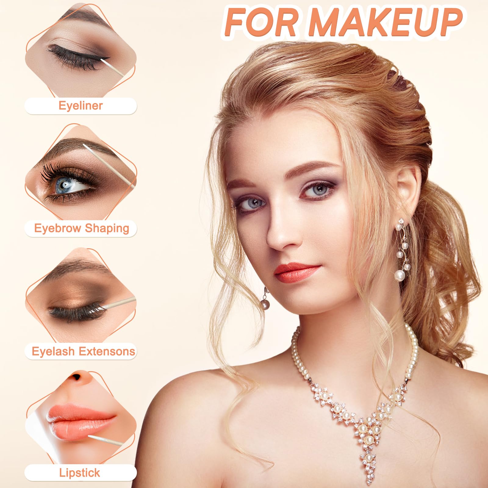 Garrelett microblading swabs with fine detail and gentle fibers