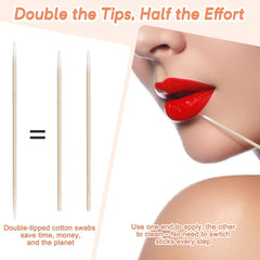 Garrelett mini tip makeup swabs ideal for precise lipstick touch-ups and eye makeup cleanup.