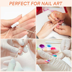 Garrelett nail polish cleanup swabs help tidy edges for salon-quality manicures at home.