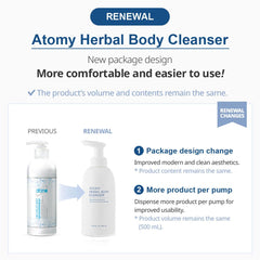 GASHINA STORY Atomy Body Cleanser packaging box shows premium oriental branding.