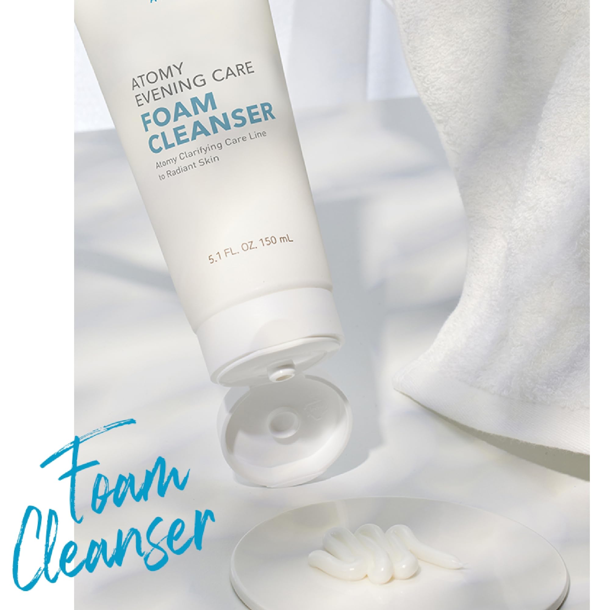GASHINA STORY A.T.O.M.Y evening cleanser routine setup inspires night care