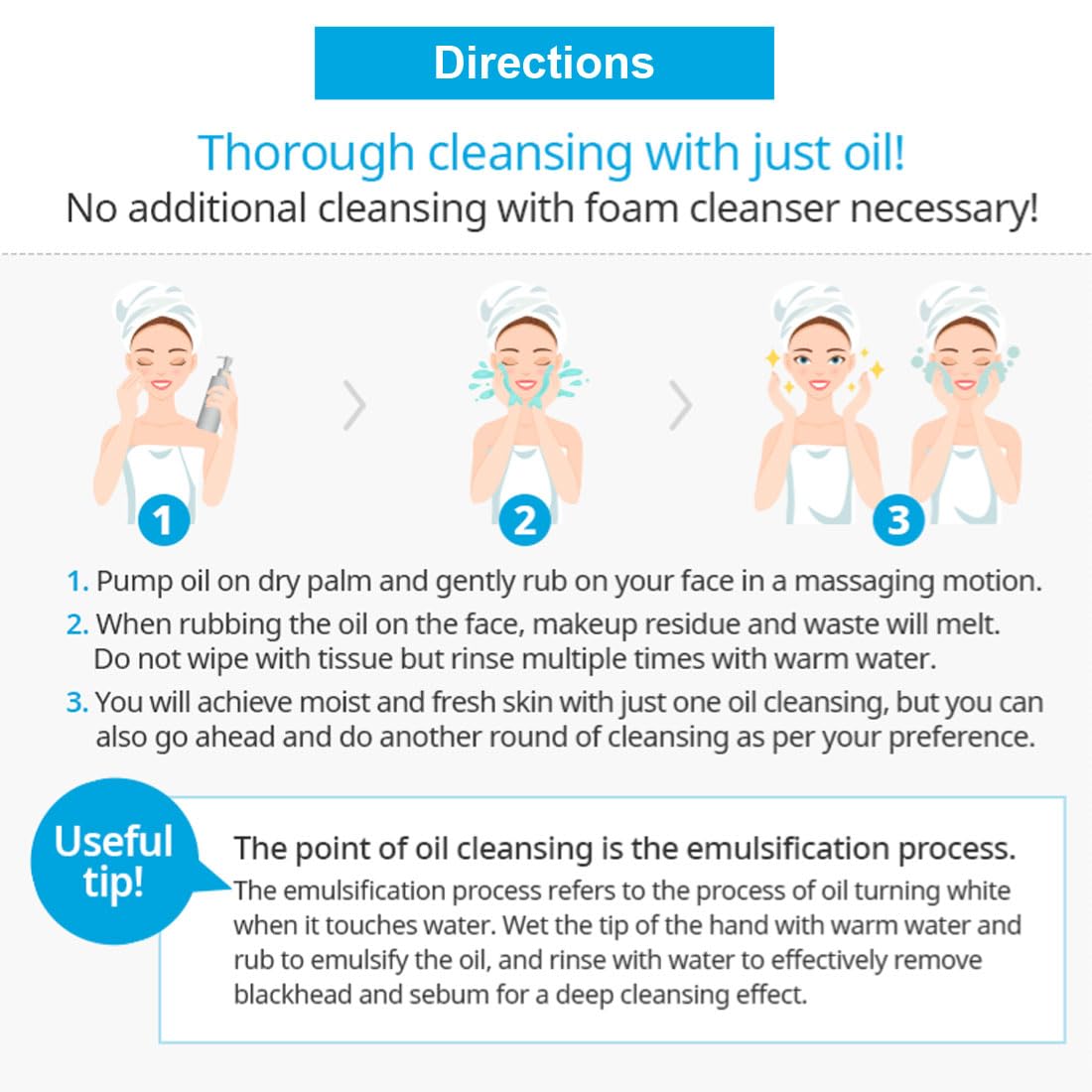 GASHINA STORY cleansing oil massage on skin for gentle pore cleanse