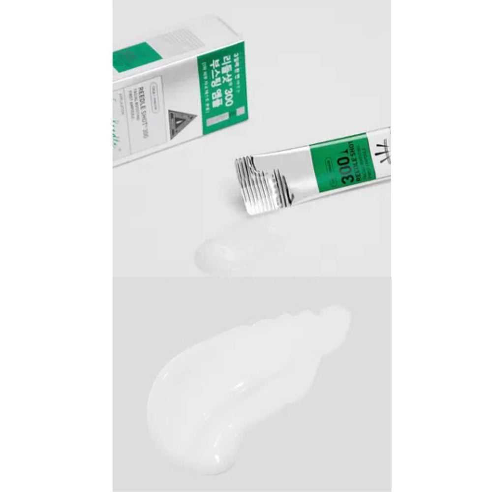 GASHINA STORY Reedle-Shot-300 Centella and Hyaluronic Acid close look for soothing moisture.