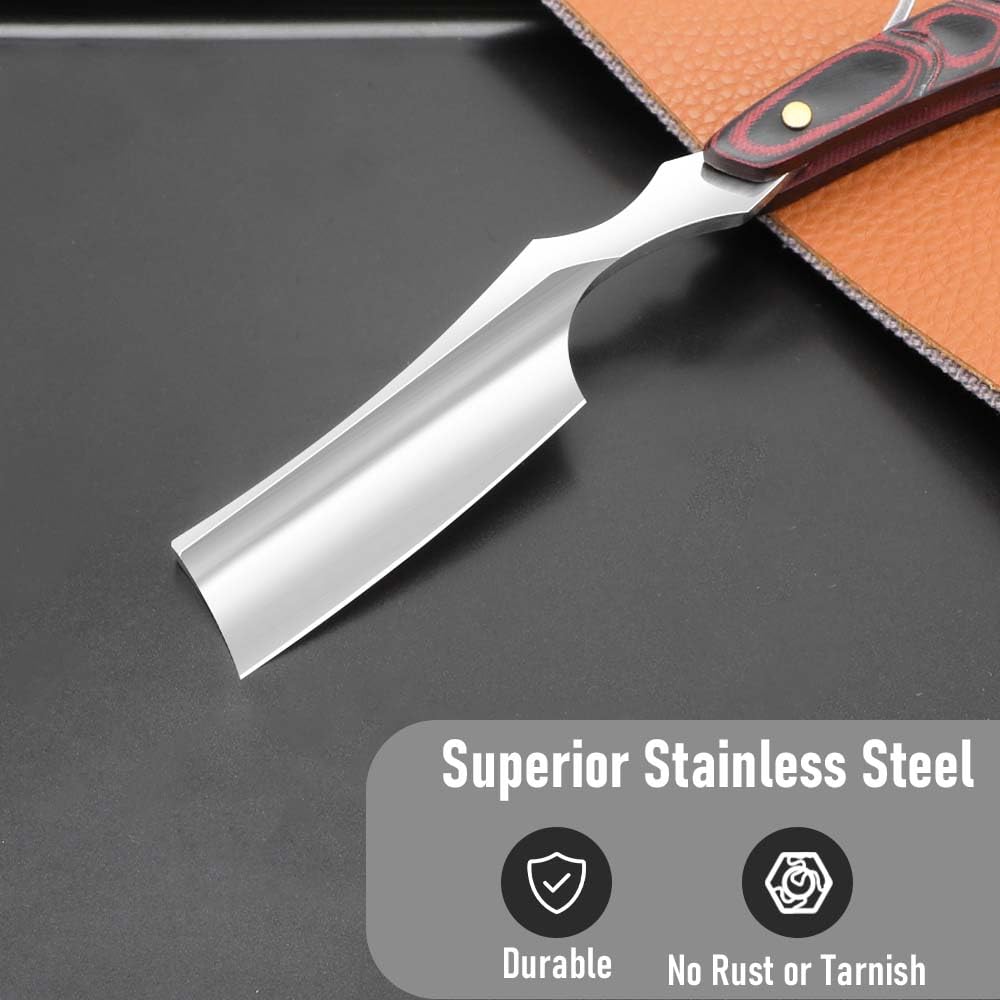 GASVM stainless steel blade close-up highlighting durability and rust resistance.