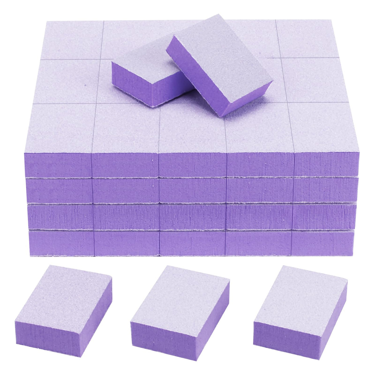 GAZEPLUS nail buffer block 100pcs pack for convenient home nail prep