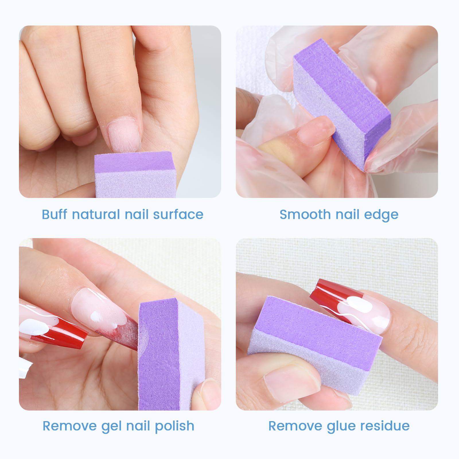 GAZEPLUS compact nail buffer block 1.3 inch for precise cuticle work