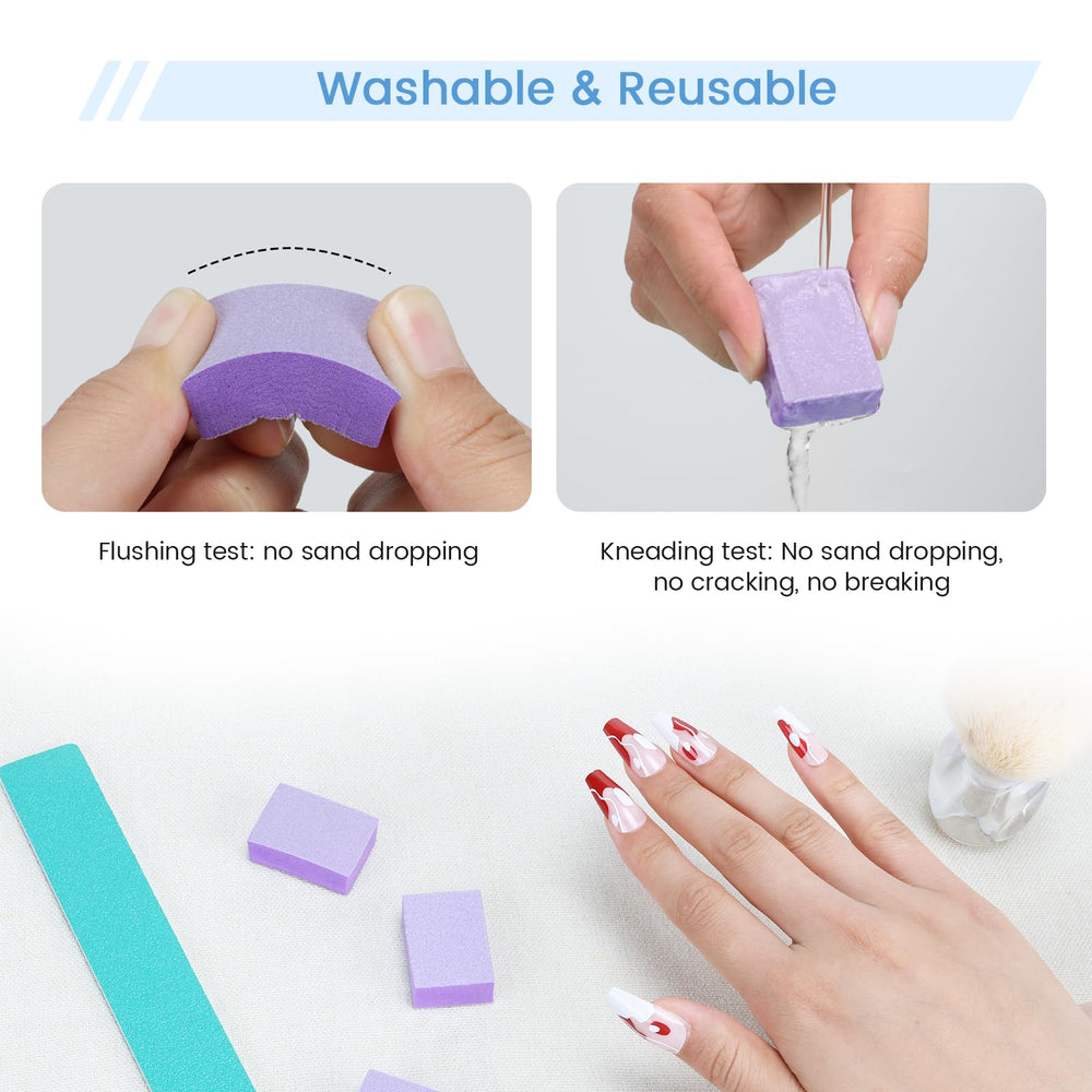 GAZEPLUS buffer block suitable for acrylics, gels and dip powders