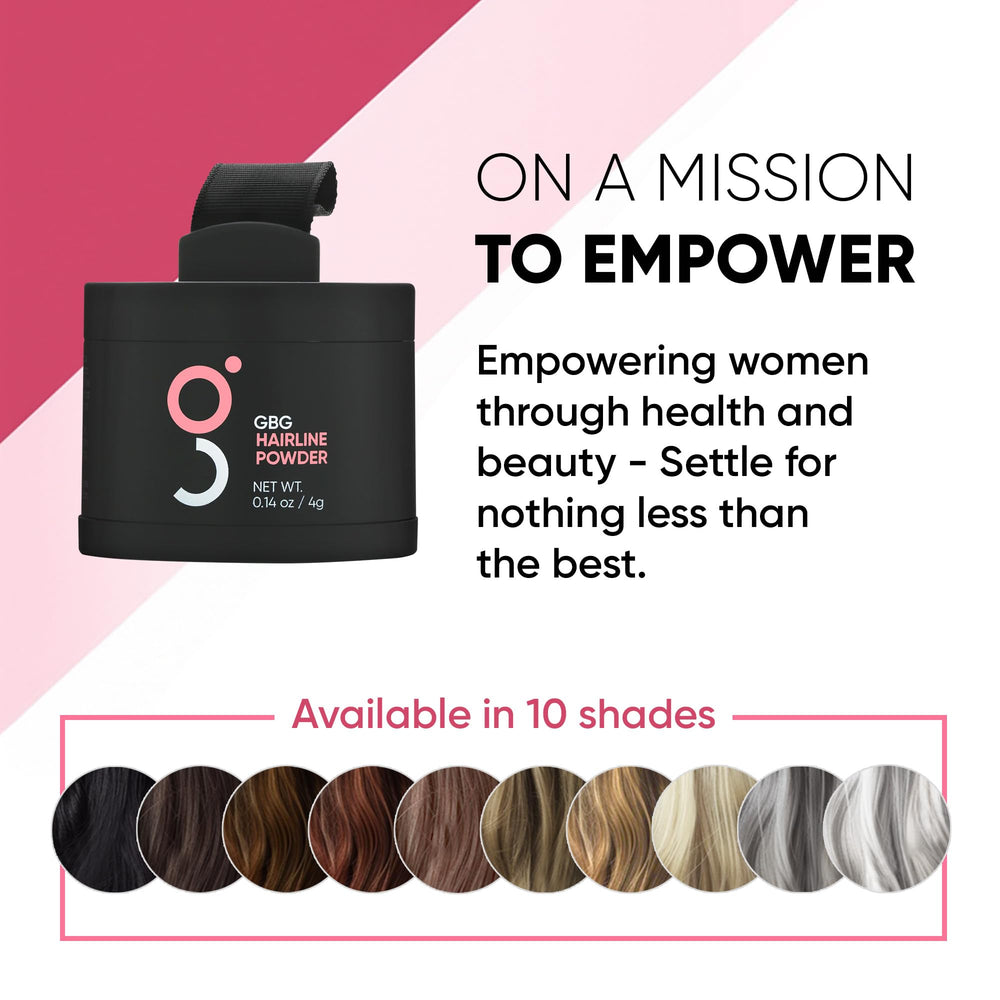 GBG Hairline Powder Paraben Free: lightweight formula with no sulfates.