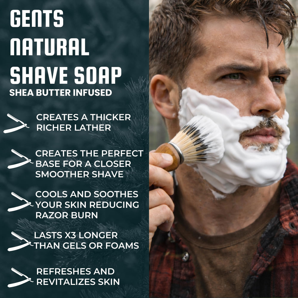 G.B.S shaving brush with soap lather ideal for a traditional wet shave