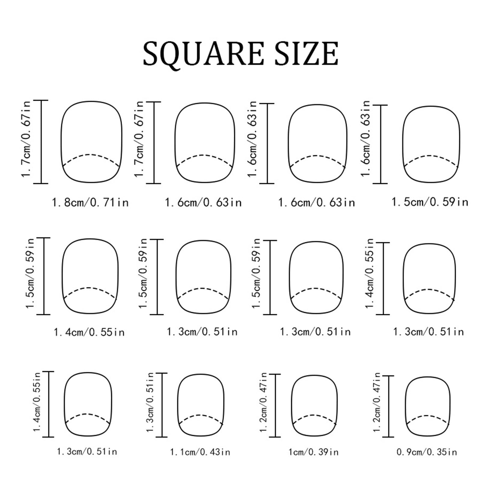 GCSQW 24-piece nails kit provides full set for versatile looks.