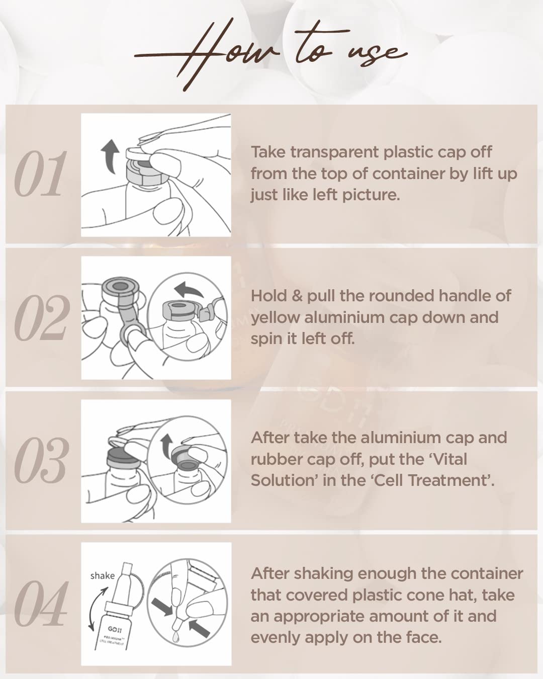 GD11 Premium Cell Treatment pine bark antioxidant ingredient supports refresh and protection.