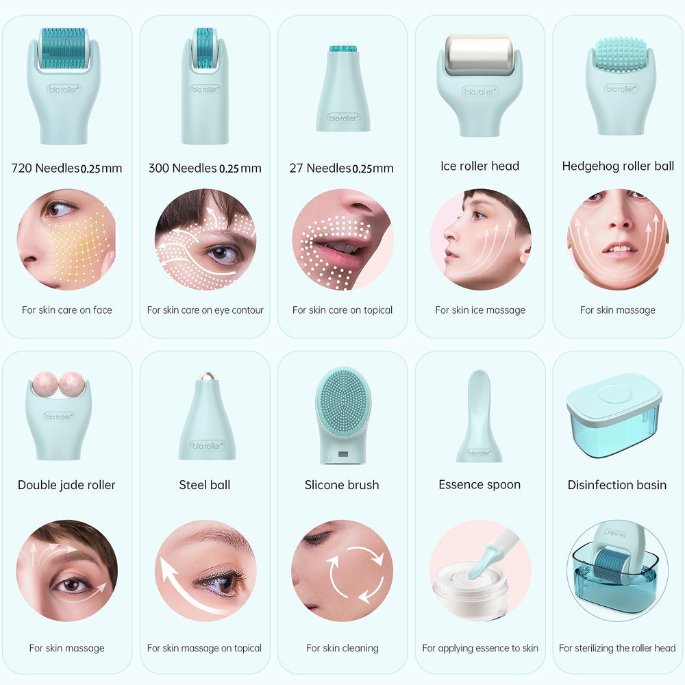 Gdbanlimi nine replaceable heads closeup for versatile skincare