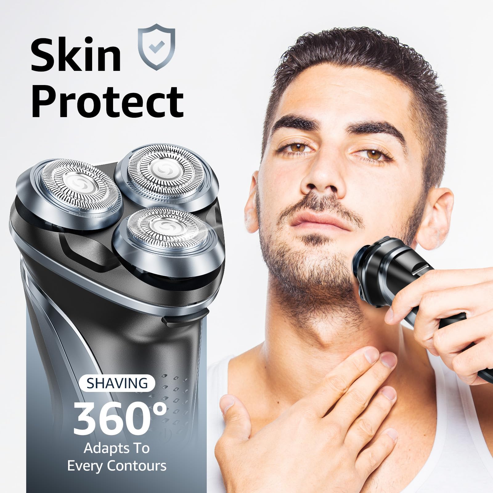 GDKLXL gentle blades reduce tugging on sensitive skin