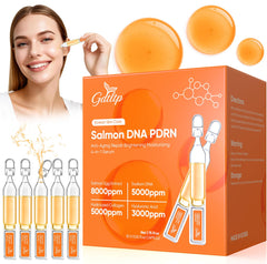 GDTLTP Salmon DNA Serum bottle showcased for daily anti-wrinkle care
