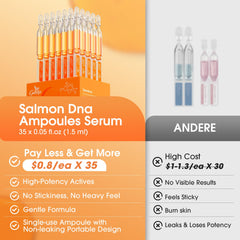 Close-up of GDTLTP Salmon DNA Serum texture and branding