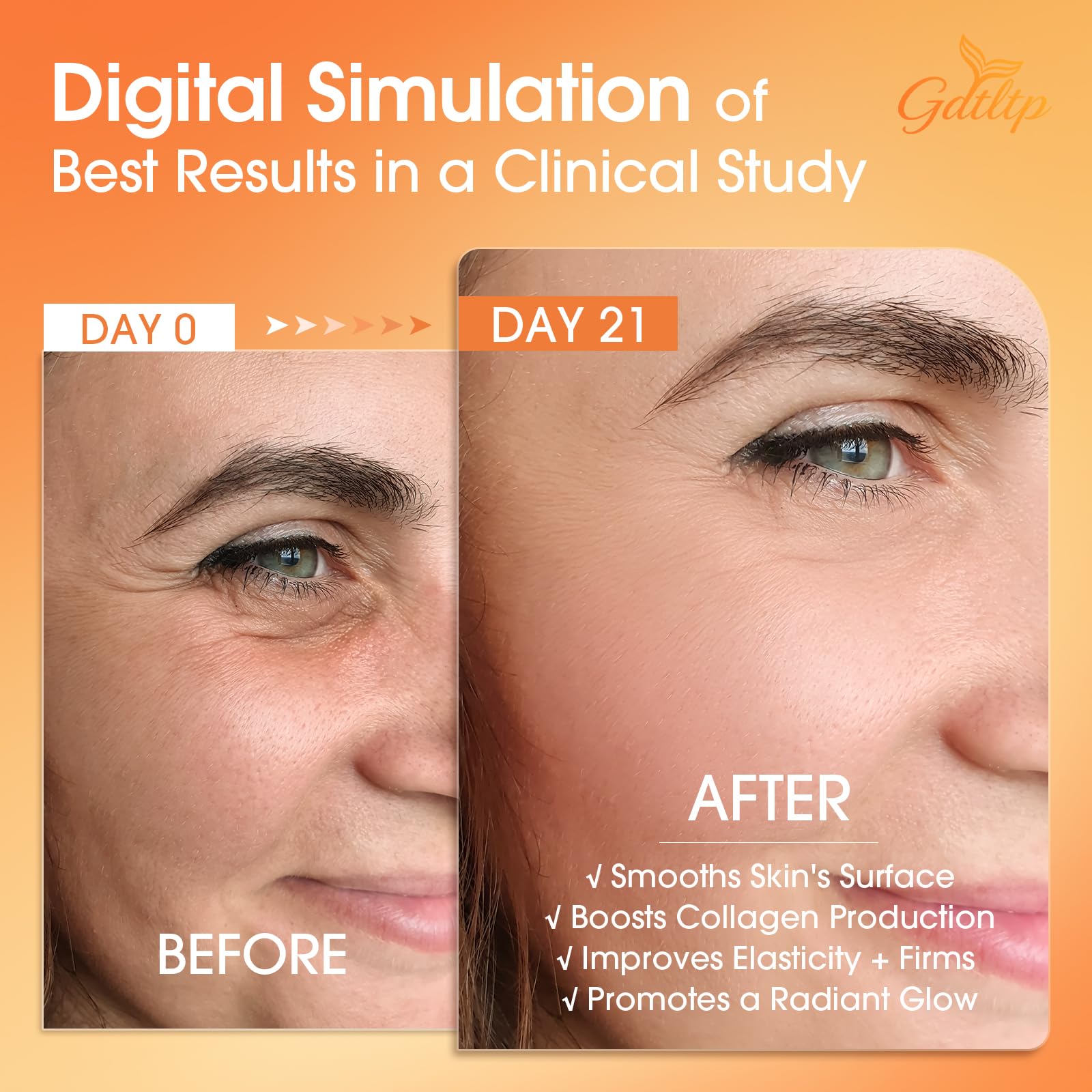 Ingredients panel of GDTLTP Salmon DNA Serum with key actives