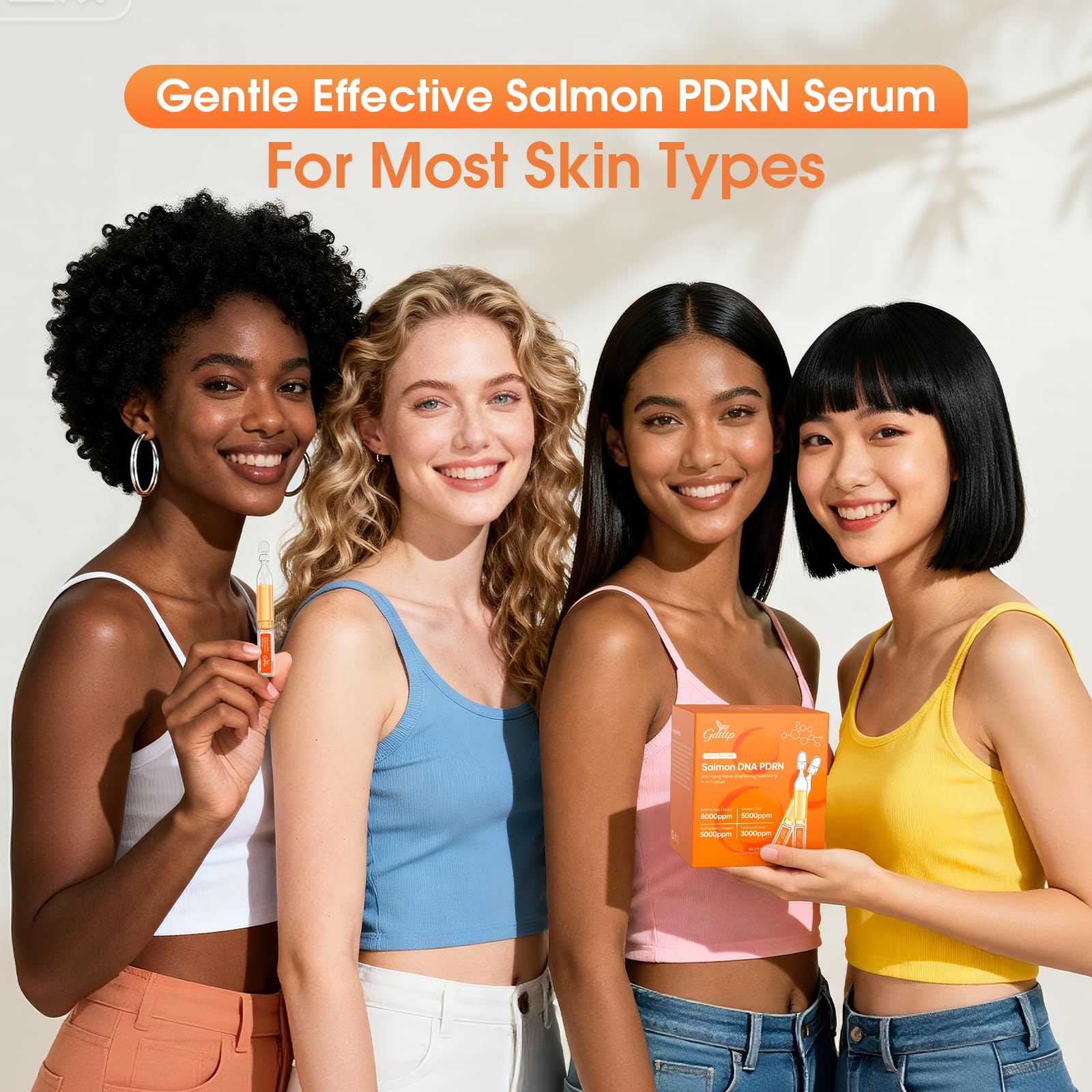 Texture of GDTLTP Salmon DNA Serum on the skin