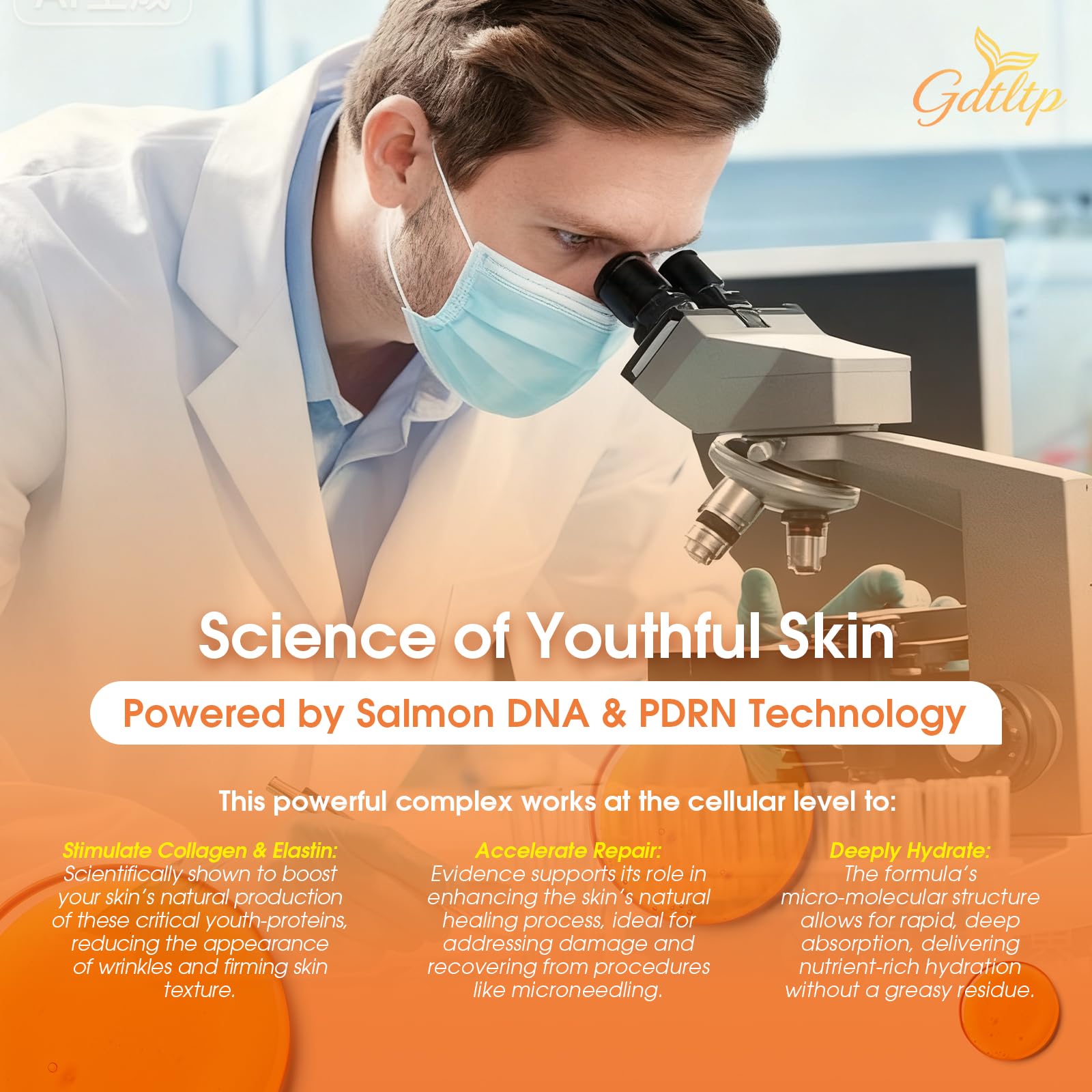 Travel-friendly ampoules of GDTLTP Salmon DNA Serum