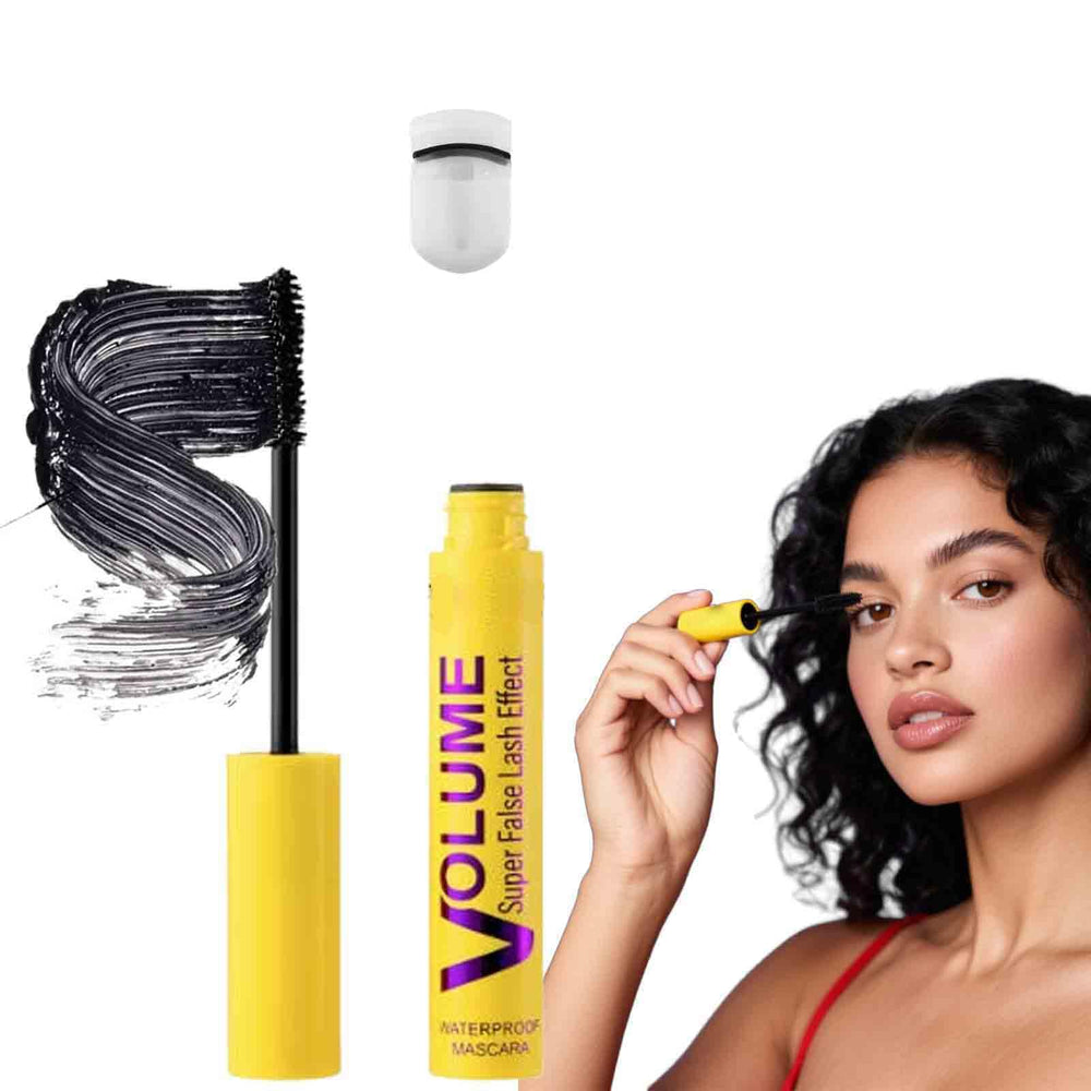 Geabiet Bubble Mascara bottle close-up with sleek wand for precise application.
