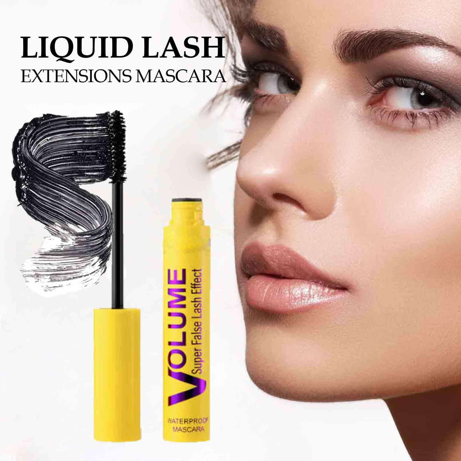 Geabiet Bubble Mascara brush application showing smooth layering for buildable volume.