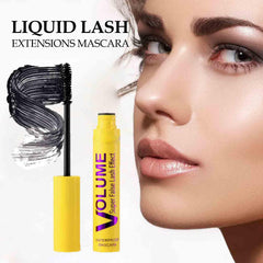Geabiet Bubble Mascara brush application showing smooth layering for buildable volume.