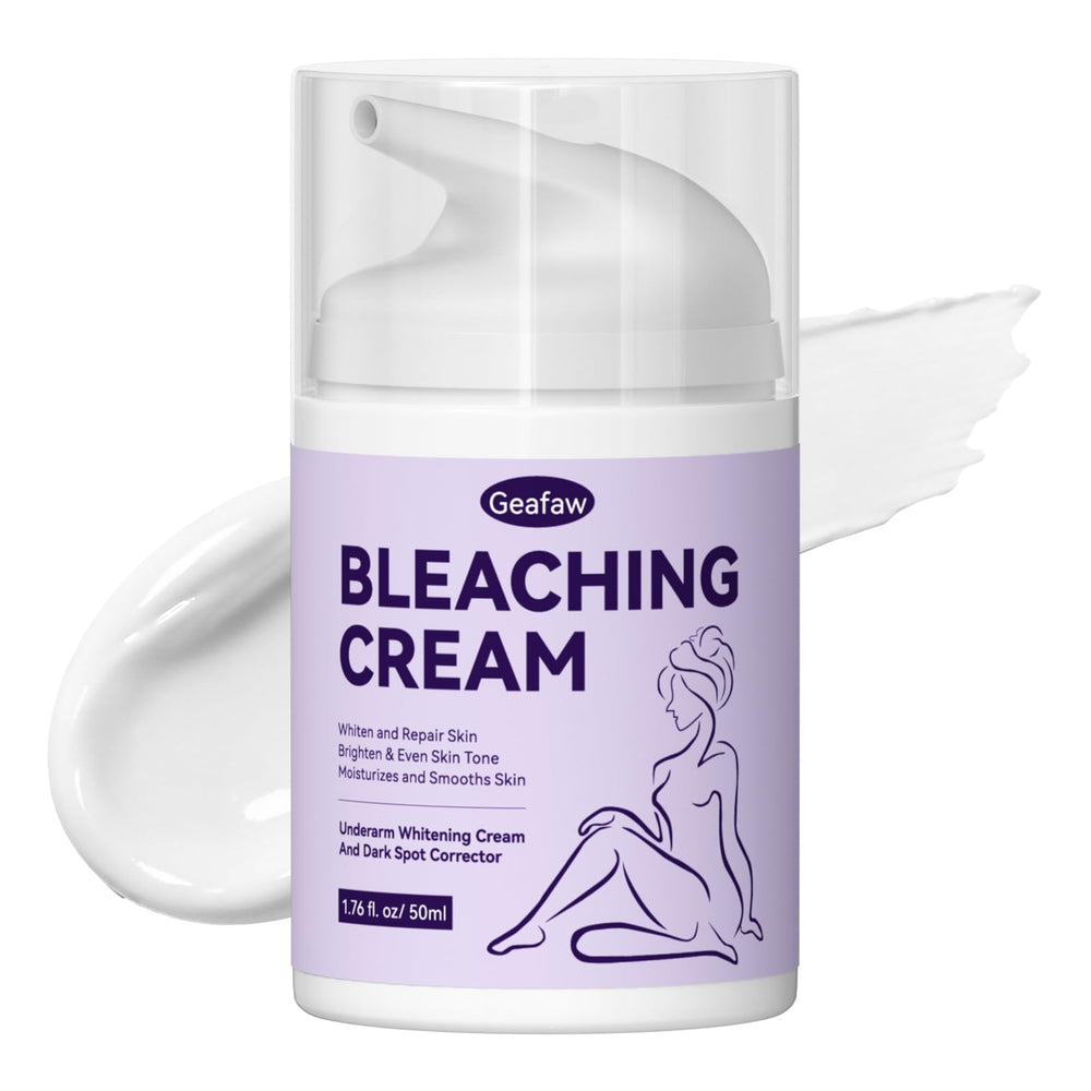 GEAFAW Skin Bleaching Cream tube label for gentle daily use and even tone.