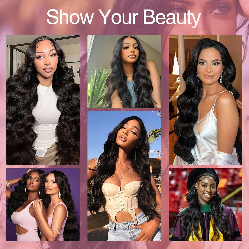 Gearina heat-styling friendly body wave wig suitable for styling