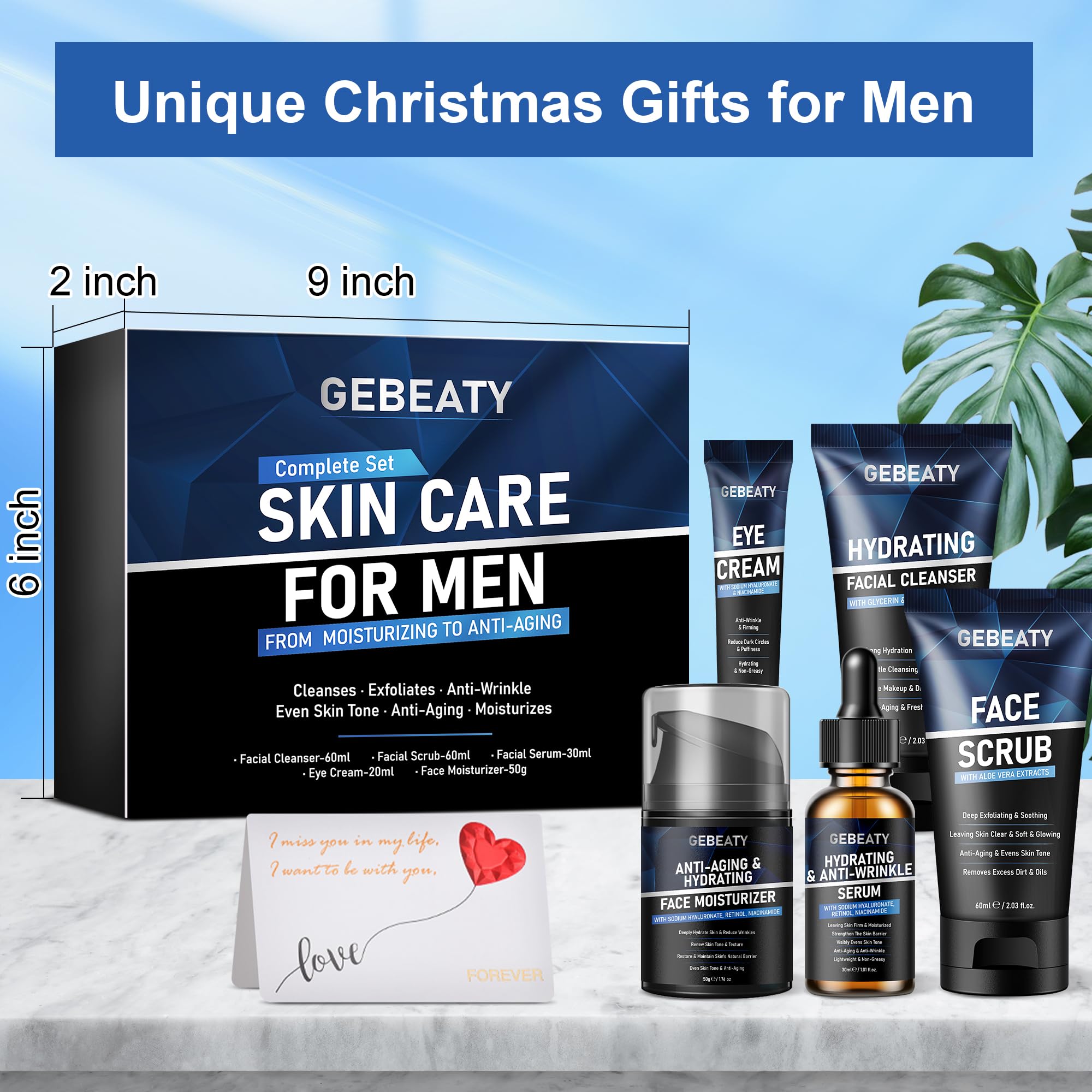 GEBEATY aloe vera soothing formula enhances gentle cleansing.