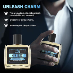 GEBUTP Her Loss spray application shows easy, fast scenting on skin.
